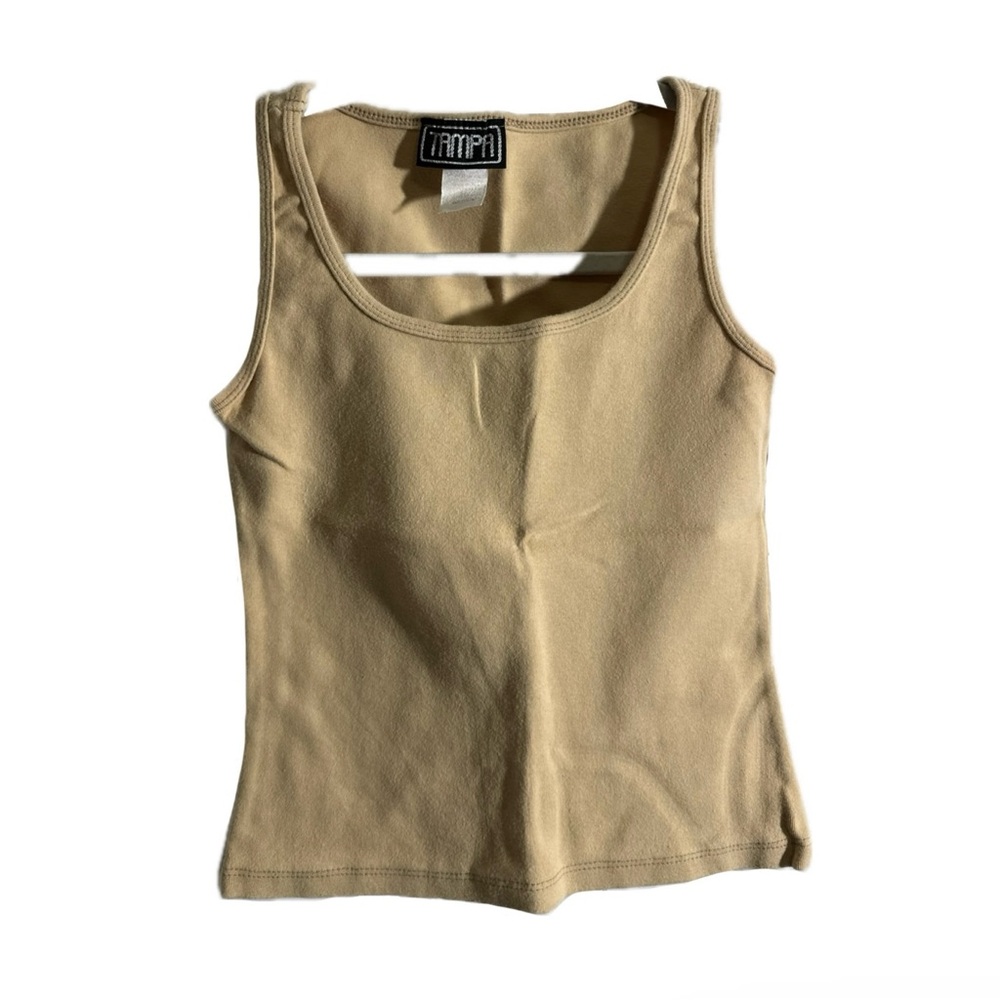 Beige/Light Caramel Tank, Size M